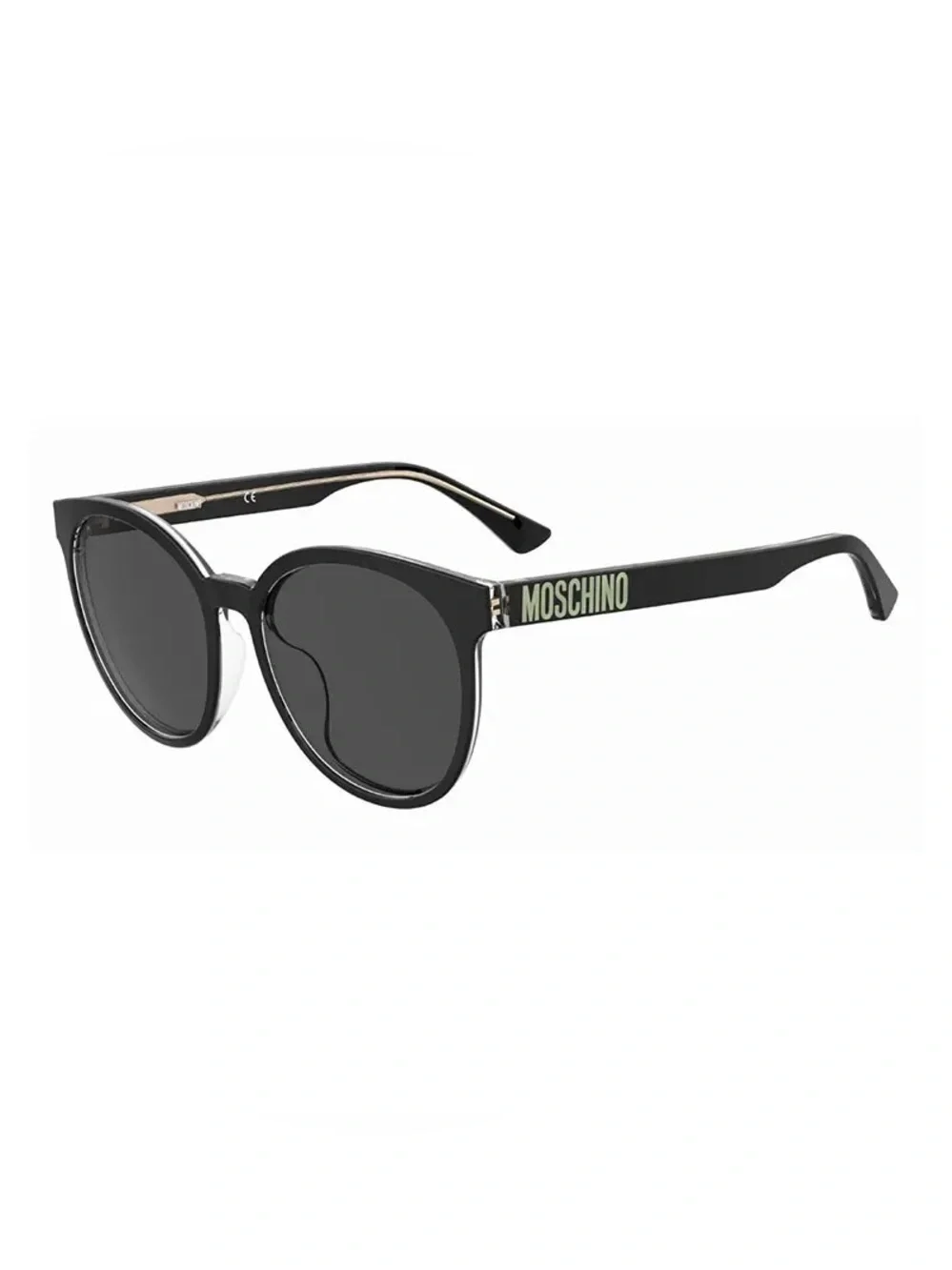 New Moschino Sunglasses MOS151/F/S 07C5 IR Black/Transparent/Grey NWT